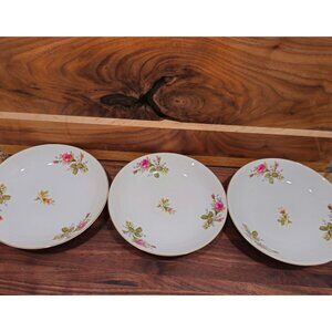Thames Porcelain China 7" "Moss Ross" fruit bowls, Lot of 3